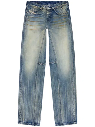 Diesel 2001 D-macro Straight-leg Jeans In Blue