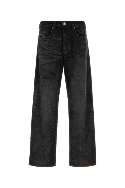 Diesel 1980 Five-pocket Trousers Featuring Belt Loops In Black