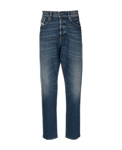 DIESEL DIESEL LOGO PATCH 2005 D-FINING TAPERED LEG JEANS
