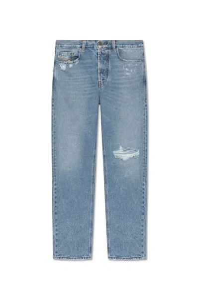 Diesel 2010 D-macs 09j80 Straight-leg Jeans In Blue