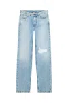 Diesel Straight-leg Ripped Jeans In Blue