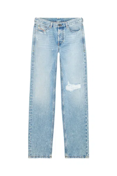 DIESEL DIESEL 2010 D-MACS DISTRESSED STRAIGHT-LEG JEANS