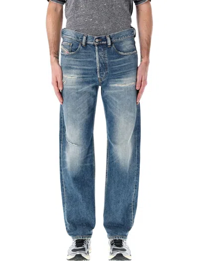 Diesel 2010 D-macs Destroyed Jeans In Blue