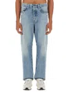 Diesel 'd-macs' Jeans With Destroyed Detailing In Blue