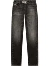 Diesel Dark Washed 2010 D-macs-s2 Loose Fit Jeans With Cut-out Logo