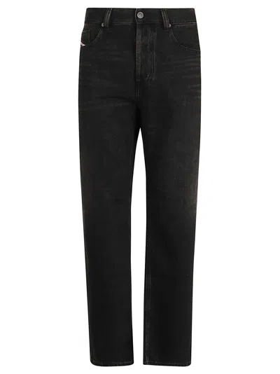Diesel D-macro Black Wide Leg Jeans
