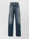 Diesel 2010 Distressed Belt Loops Five-pocket Trousers In Blue