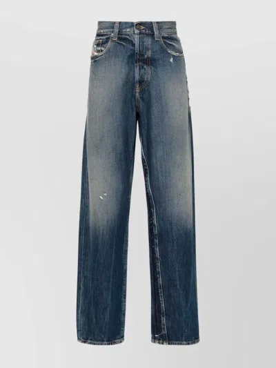 DIESEL 2010 DISTRESSED BELT LOOPS FIVE-POCKET TROUSERS