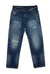 Diesel 2010 J Mid-ride Straight-leg Jeans In Blu