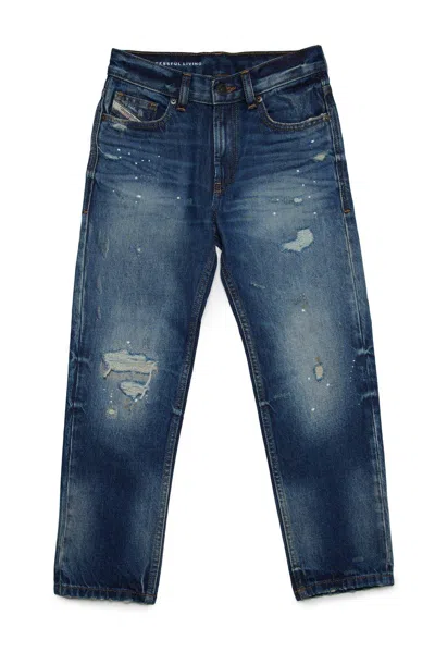 Diesel Kids' 2010 J Mid-ride Straight-leg Jeans In Blu