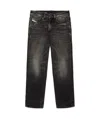 Diesel 2010 Mid-rise Straight-leg Jeans In Black