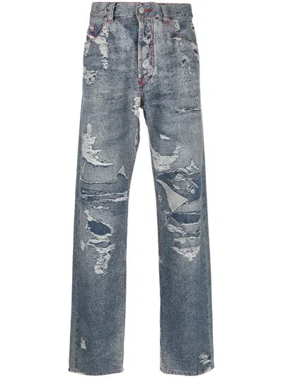 Diesel 2010 Straight-leg Jeans In Gray