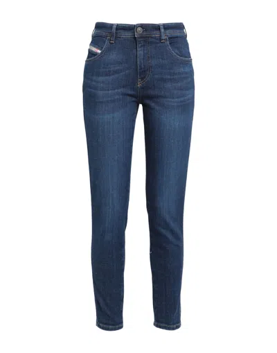 Diesel 2015 Babhila 09c58 Skinny Jeans Woman Denim Pants Blue Size 31w-30l Cotton, Elastomultiester,