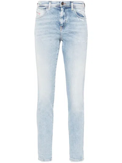 Diesel 2015 Babhila Mid-rise Jeans In Blue