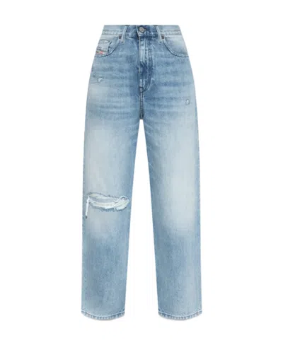 Diesel 2016 D-air Mid-rise Boyfriend Jeans In Blue