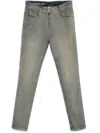 Diesel Grey Skinny Denim Jeans In 灰色