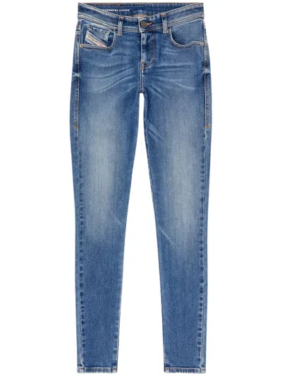 Diesel 2017 Slandy Super Skinny Jeans In Multicolor