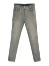 Diesel Grey Skinny Denim Jeans In Grey