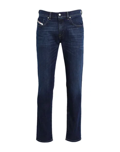 DIESEL DIESEL 2019 D-STRUKT 09B90 SLIM JEANS MAN JEANS BLUE SIZE 29W-32L COTTON, ELASTANE
