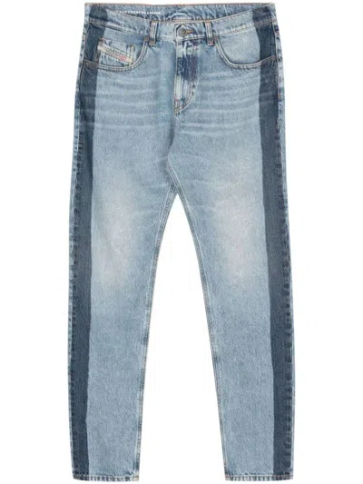 Diesel Mid-rise Slim-fit Jeans In Blue