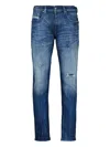 Diesel 2019 D-strukt Distressed-details Jeans In Blue