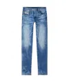 Diesel Drawstring Denim Trousers In Blue