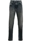Diesel 2019 D-strukt Mid-rise Slim-cut Jeans In Blue