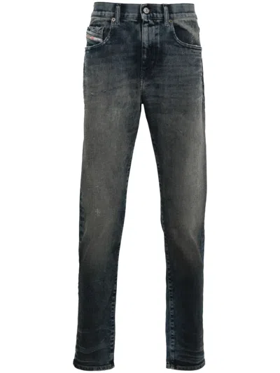 Diesel 2019 D-strukt Mid-rise Slim-cut Jeans In Blue