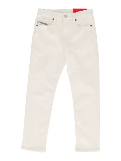 Diesel Kids'  2020 D-viker-j Jjj Pantaloni In White