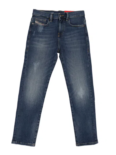 Diesel Kids'  2020 D-viker-j Pantaloni In Blue