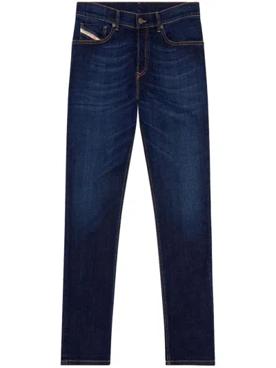 Diesel 2023 D-finitive Low-rise Straight-leg Jeans In Blau