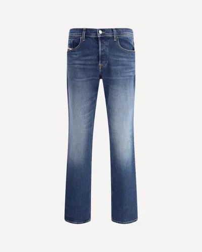 Diesel 2023 Customizable Straight Leg Denim With Distinctive Detail In Blue