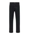 Diesel Distressed Five-pocket Jeans With Belt Loops In Black