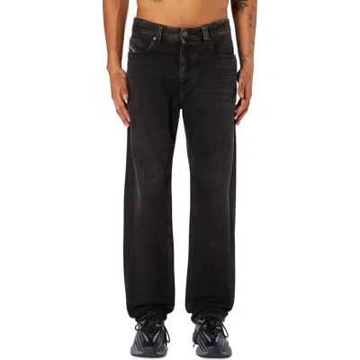 Diesel Multicolour Cotton Jeans In Black