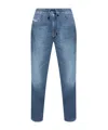 Diesel 2041 D-fayza Joggjeans 068hy Boyfriend Jeans In Blue