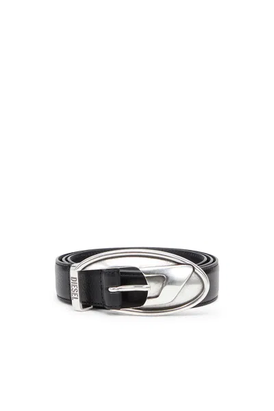Diesel 3 Cm Ceinture En Cuir Reconstitué In Black