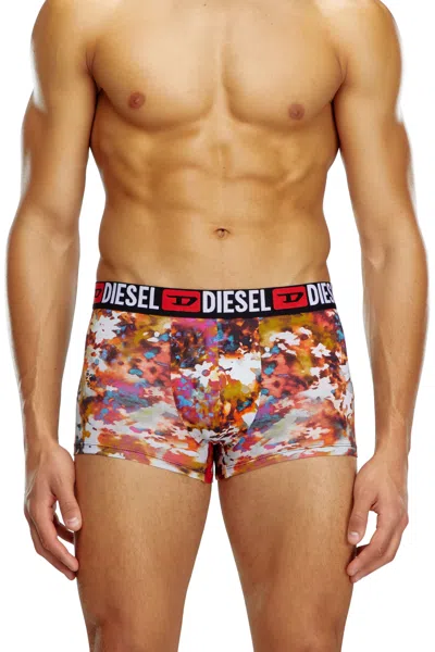Diesel 3-pack Boxer Briefs Plain And Floral In Multicolor