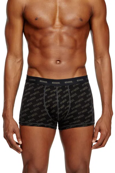 Diesel 3-pack Boxer Briefs With Stylised Logo In Multicolor