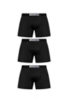 Diesel Black Stretch Cotton Boxer Set In Black