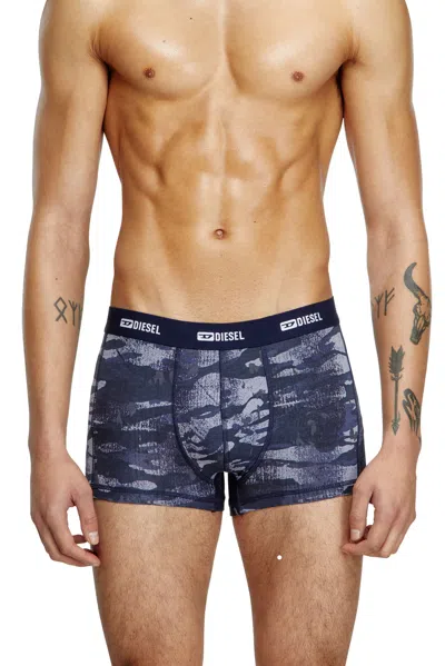 Diesel 3-pack Of Boxer Briefs Plain And Camo In Multicolor