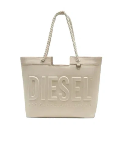 Diesel 3d Shopper Bag In Brown