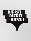 Diesel Logo Thong Briefs 3 Pack In Black