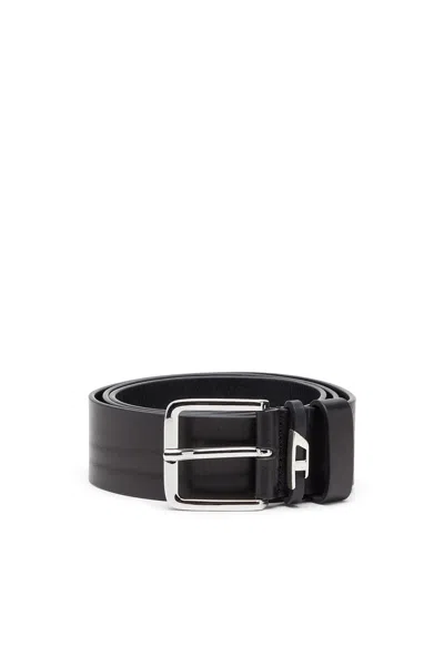 DIESEL 4 CM CRINKLE LEATHER BELT