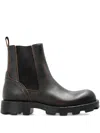 Diesel D-hammer-chelsea Boots In Brushed Leather In Black