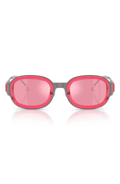 Diesel ® 49mm Small Mirrored Square Sunglasses In Multi
