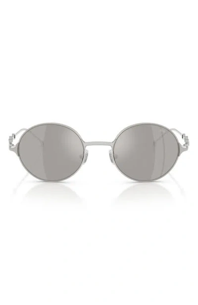 Diesel ® 49mm Small Round Sunglasses In Silver