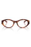 Diesel ® 51mm Oval Optical Glasses In Brown
