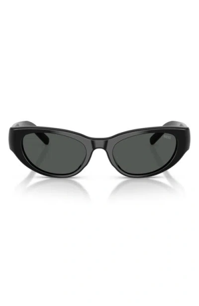 Diesel ® 52mm Cat Eye Sunglasses In Black