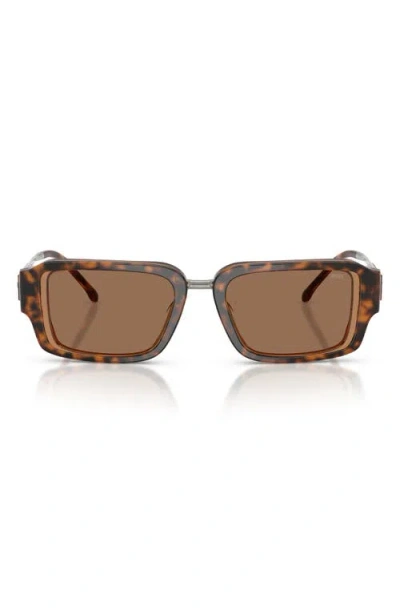 Diesel ® 52mm Rectangular Sunglasses In Brown