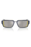 Diesel ® 52mm Rectangular Sunglasses In Gray
